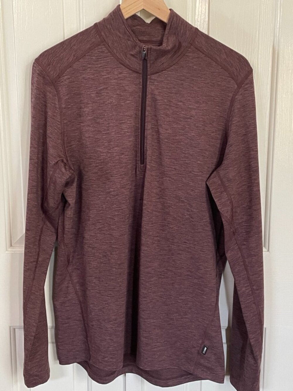 REI Co-op Midweight Base Layer Half-Zip Top, Men's Medium, Acacia Brown